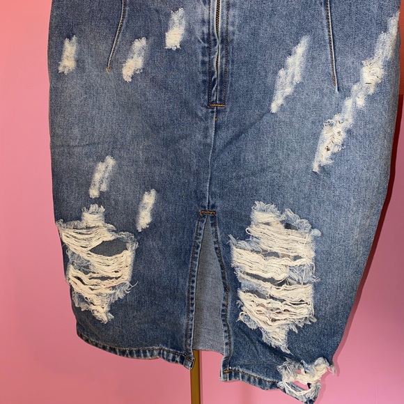 Midi Jean skirt - Picture 3 of 4